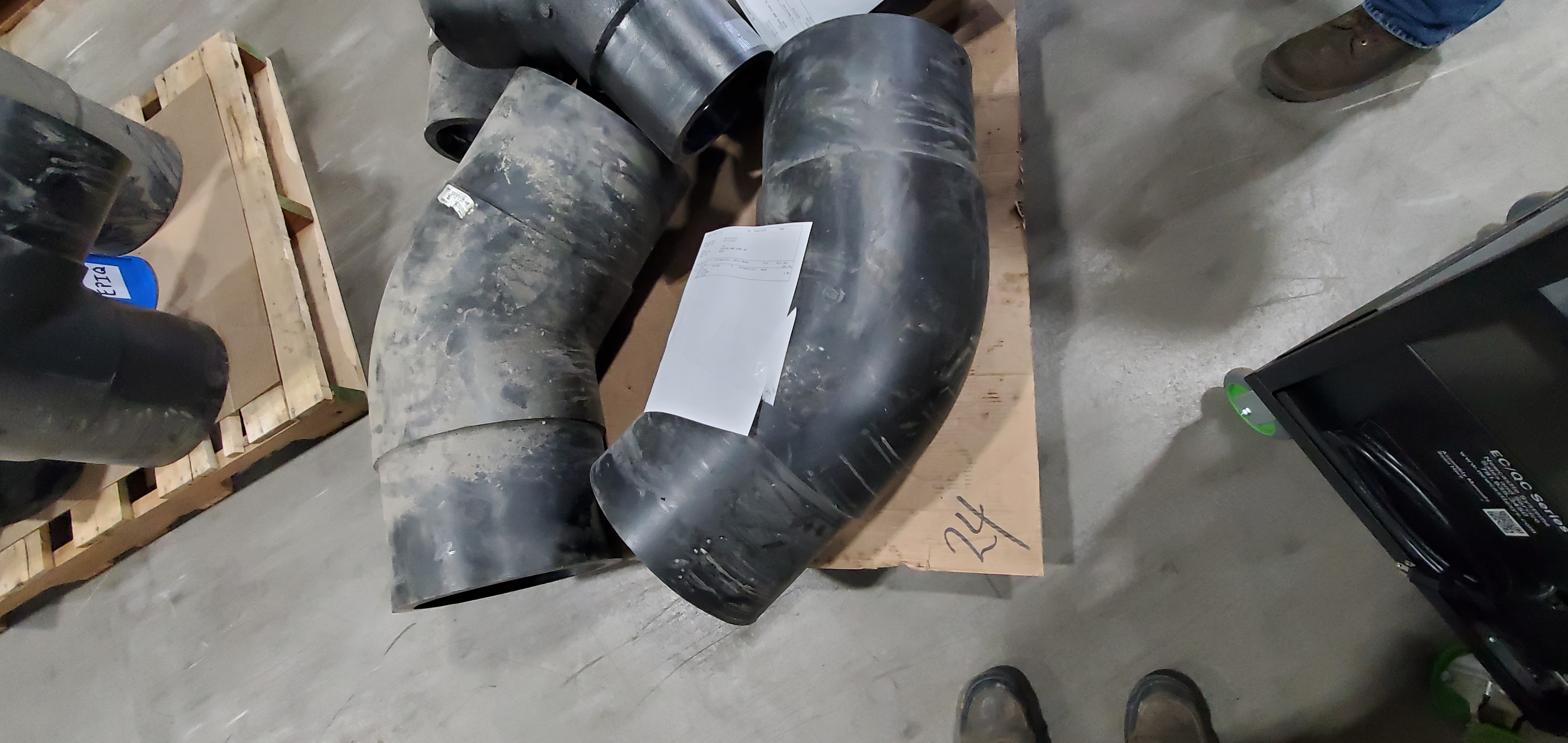 ELBOW, HDPE 12IN IPS 45DEG SDR13.5 BTFS